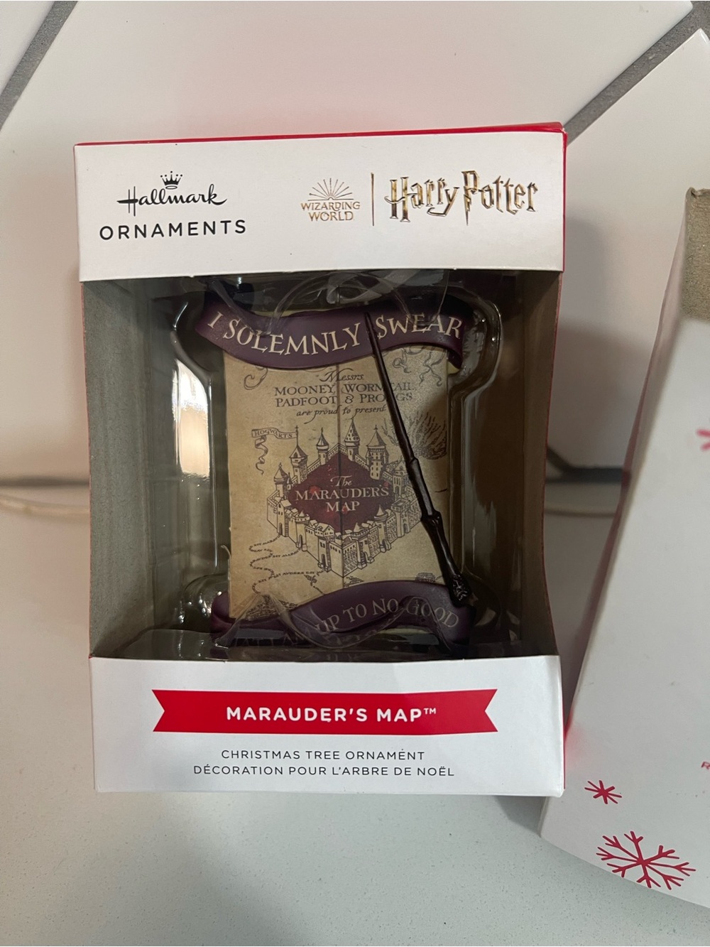 Hallmark Harry Potter Marauder's Map Ornament โ Brown & Purple